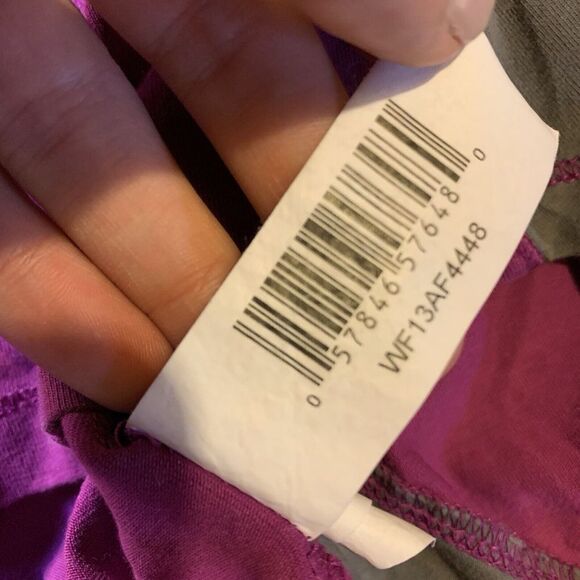 Joe Fresh (M) Workout Tank - Purple Gray Grey Racerback Stretch Shelf Bra - Picture 8 of 10